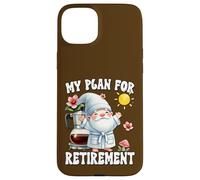 Happy Retirement Gnome Dad For Coffee Lover Finally Retired Carcasa para iPhone 15 Plus