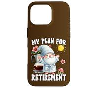 Happy Retirement Gnome Dad For Coffee Lover Finally Retired Carcasa para iPhone 16 Pro