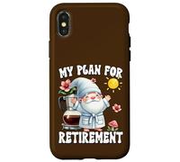 Happy Retirement Gnome Dad For Coffee Lover Finally Retired Carcasa para iPhone X/XS