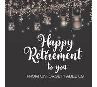 Happy Retirement Guest Book With Rose Gold Theme: Black Retirement Party Guestbook & Message Book To Sign For Men & Women: Retirement Party Gift, ... | Event Autograph Book | Coworkers