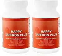 Happy Saffron Plus, Apoyo a la Salud Ocular, Ayuda a las emociones de mujeres y hombres,2pcs