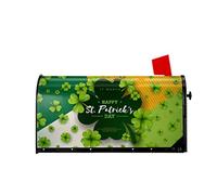 Happy Saint Patricks Day Mailbox Covers Magnético Mailbox Wraps Post Letter Box Cover Standard Oversize 21 X 18 Mailwrap Garden Home Decor