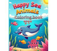 Happy Sea Animals: Coloring Book