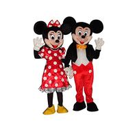 Happy Shop Disfraz de Mickey Mouse y Minnie Mouse para adultos