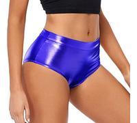 Happy Shorts Boxer Hombre Navidad Cintura Alta Metálica Booty-Shorts para Mujer, Pantalones Rave para Bailar, Hotpants, Clubwear Pantalones Cortos Mujer Pantalones de Tela, Bu2., M