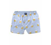 Happy Shorts Calzoncillo boxer azul claro / amarillo / negro / blanco L azul claro / amarillo / negro / blanco