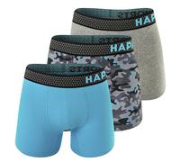 Happy Shorts Calzoncillo boxer azul claro / gris claro / gris oscuro / gris moteado / negro Hombre Happy Shorts L azul claro / gris claro / gris oscuro / gris moteado / negro