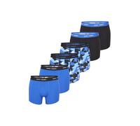 Happy Shorts Calzoncillo boxer azul claro / negro / blanco Hombre Happy Shorts M azul claro / negro / blanco