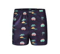 Happy Shorts Calzoncillo boxer 'Holiday' marino / turquesa / amarillo / rojo / blanco L marino / turquesa / amarillo / rojo / blanco