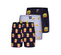 Happy Shorts Calzoncillo boxer ' Junkfood ' azul oscuro / negro XL azul oscuro / negro