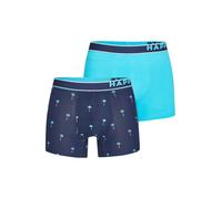 Happy Shorts Calzoncillo boxer 'Palms' turquesa / azul oscuro / naranja S turquesa / azul oscuro / naranja