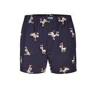 Happy Shorts Calzoncillos tipo bóxer americano para hombre, diseño de corazones grandes, Donkeys, XL