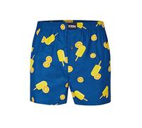 Happy Shorts Calzoncillos tipo bóxer americano para hombre, diseño de corazones grandes, Paletas de helado - Pelon Popsicle, M