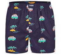 Happy Shorts Calzoncillos tipo bóxer americanos para hombre, para vacaciones, Vacaciones - Vacation, XL