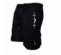 Happy Shorts Herren Casual Cargo Shorts With Multiple Pockets - Cómodos y Elásticos Training Pants for Sports - Polyester Material
