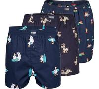 Happy Shorts X - Calzoncillos tipo bóxer para hombre con suspensión, Diseño 18, XL