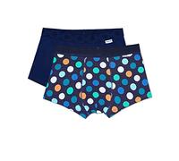 Happy Socks 2-Pack Big Dot Trunk Bañador, Multicolor (Multicolour 600), Small (Pack de 2) para Hombre