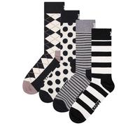 Happy Socks 4er Paquete Unisex Calcetines - Caja Regalo, Classics, Mixto Colores