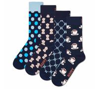 Happy Socks 4er Paquete Unisex Calcetines - Caja Regalo, Classics, Mixto Colores