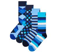 Happy Socks 4er Paquete Unisex Calcetines - Caja Regalo, Classics, Mixto Colores