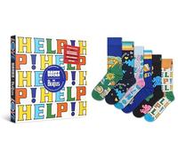 Happy Socks Beatles Collaboration - Edición especial The Hits - Pack de 6 - Caja de regalo - 41-46