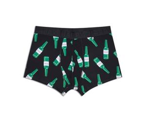 Happy Socks Bóxer Corto 1-Pack Beer Algodón Hombre Negro Verde L