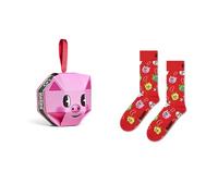 Happy Socks Calcetines 1-Pack Holiday Pig Gift Set Algodón Unisex Rosa 36-40