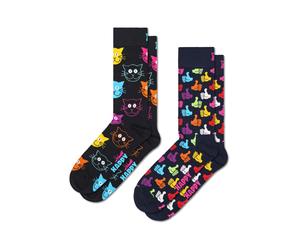 Happy Socks Calcetines '2-Pack Cat Socks' mezcla de colores 36-40 mezcla de colores