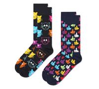 Happy Socks Calcetines '2-Pack Cat Socks' mezcla de colores 41-46 mezcla de colores
