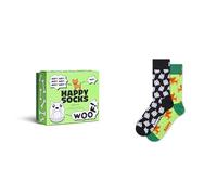 Happy Socks Calcetines 2-Pack Dogs Gift Set Algodón Hombre Mujer Verde 41-46