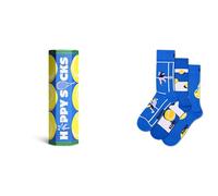 Happy Socks Calcetines 3-Pack Tennis Gift Set Algodón Hombre Mujer Azul 36-40
