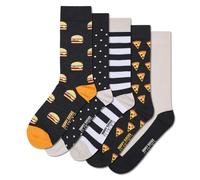Happy Socks Calcetines 5-Pack Everyday Food Algodón Unisex Negro 41-46