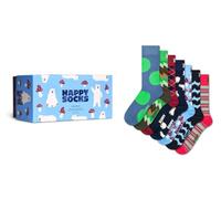 Happy Socks Calcetines altos a rayas y cajas de regalo para hombre y mujer, 36-40 y 41-46