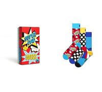 Happy Socks Calcetines altos con divertido estampado de animales para hombre y mujer, 36-40 y 41-46, llamas, leopardo, flamenco