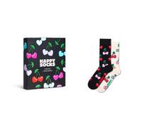Happy Socks Calcetines altos con estampado de cerezas para hombre y mujer, 36-40 y 41-46