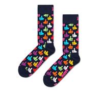 Happy Socks Calcetines altos con estampado de fiesta y celebración para hombre y mujer, 36-40 y 41-46