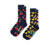 Happy Socks Calcetines coloridos y divertidos 2-Pack Classic Cherry Socks Talla 41-46