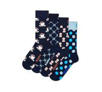 Happy Socks Calcetines 'Coffee' navy / azul pastel / marrón / blanco 36-40 navy / azul pastel / marrón / blanco