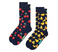 Happy Socks Calcetines coloridos y divertidos 2-Pack Classic Cherry Socks Talla 41-46