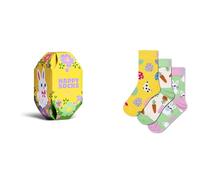 Happy Socks Calcetines de Pascua para hombre y mujer - Calcetines coloridos de algodón, tallas 36-40 y 41-46, Kids 3-Pack Easter, 7-9 años