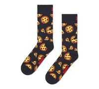 Happy Socks Calcetines de pizza pixelados, negro, 36-40
