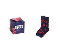 Happy Socks Calcetines de San Valentín - Calcetines de colores y cajas de regalo con estampados de corazones y motivos de amor, 36-40 y 41-46