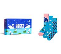 Happy Socks Calcetines de San Valentín - Calcetines de colores y cajas de regalo con estampados de corazones y motivos de amor, 36-40 y 41-46