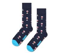 Happy Socks Calcetines Estampados de Algodón Azul Talla 41-46 Unisex Adulto 1 Unidad