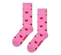 Happy Socks Calcetines Heart Algodón Hombre Mujer Rosa Rojo 36-40