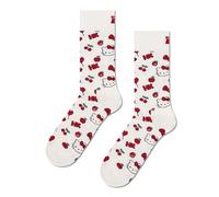 Happy Socks Calcetines Hello Kitty - Calcetines de algodón para mujer con motivos de gatito, Hello Kitty Cherry, 38-42