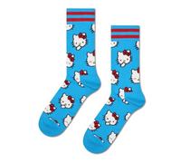 Happy Socks Calcetines Hello Kitty Smiles Sneaker Algodón Hombre Mujer Turquesa 36-40