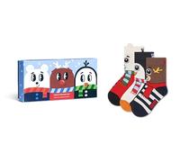 Happy Socks Calcetines Kids 3-Pack Get Ready For Snow Gift Set Algodón Niños Verde 2-3Y
