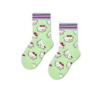 Happy Socks Calcetines Kids Hello Kitty Smiles Algodón Niños Verde claro 7-9Y