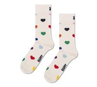 Happy Socks Calcetines Pride Heart Algodón Hombre Mujer Blanco 41-46